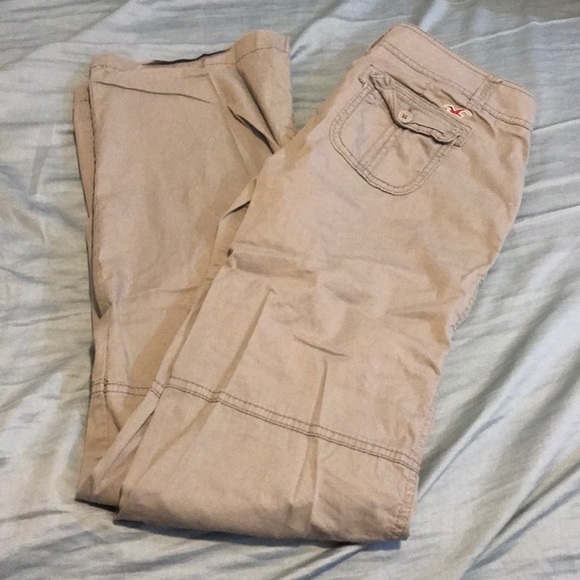 hollister khaki pants womens